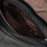 Чоловіча сумка-планшет на плече із чорної шкіри з клапаном Keizer (21348) - 6
