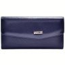 Синий кошелек из зернистой кожи для женщин Desisan 106585 на кнопке modnotak фото - 1