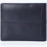 Повсякденне горизонтальне чоловіче портмоне з гладкої шкіри чорного кольору Vintage (2420040) - 2