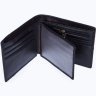 Повсякденне горизонтальне чоловіче портмоне з гладкої шкіри чорного кольору Vintage (2420040) - 5