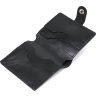 Черное мужское портмоне из натуральной кожи гладкого типа без монетницы Shvigel (2416502) - 4