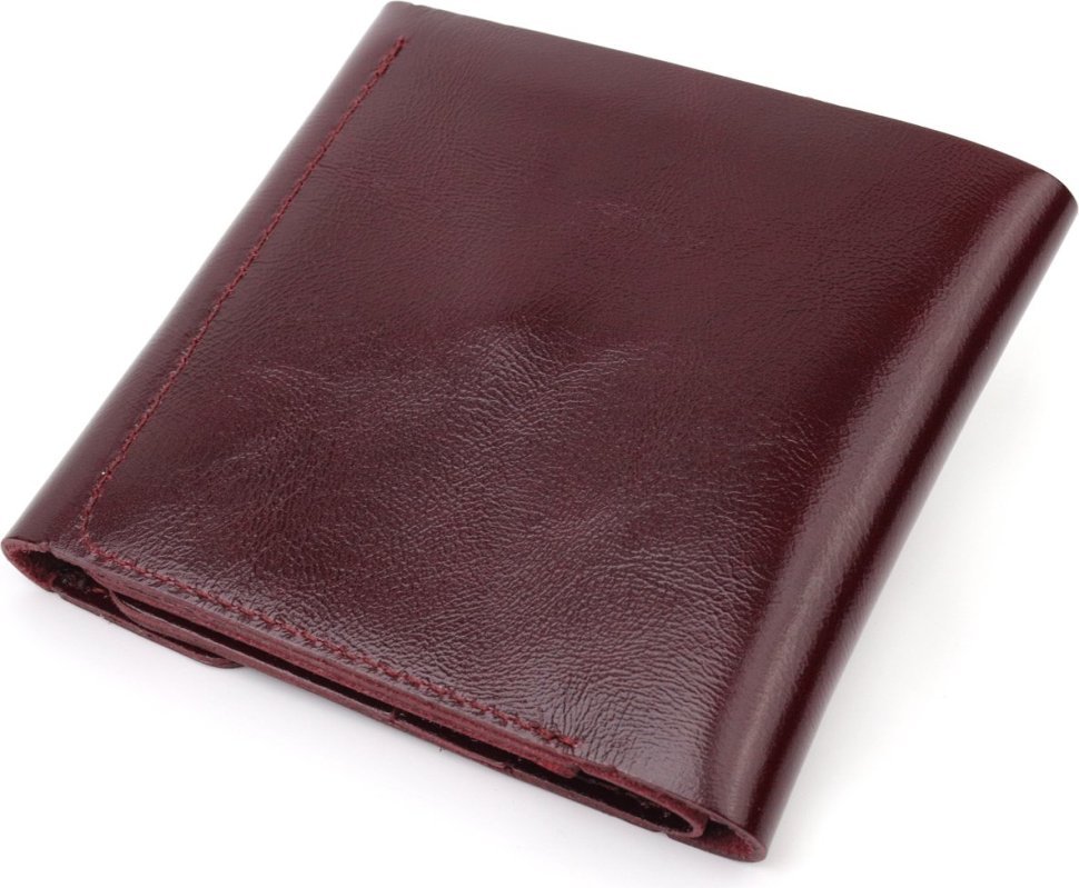 Жіночий гаманець з натуральної шкіри кольору марсала Shvigel (2416620)