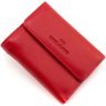 Красный женский кошелек из натуральной кожи с окошком под документы ST Leather 1767285 - 3