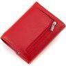 Красный женский кошелек из натуральной кожи с окошком под документы ST Leather 1767285 - 4