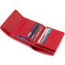 Красный женский кошелек из натуральной кожи с окошком под документы ST Leather 1767285 - 6