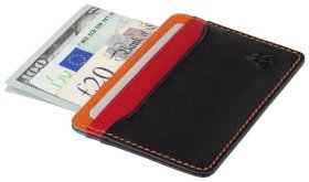 Маленький цветной картхолдер из натуральной кожи высокого качества Visconti Tatum 77385