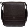 Наплечная кожаная мужская сумка коричневого цвета DESISAN 107685 modnotak фото - 1