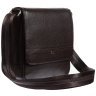 Наплечная кожаная мужская сумка коричневого цвета DESISAN 107685 modnotak фото - 6