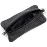 Велика шкіряна ключниця з двома відділеннями для ключів Leather Collection 97785 чорного кольору modnotak фото - 6