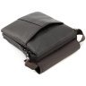 Мужская наплечная сумка из натуральной кожи коричневого цвета H.T Leather 78085 - 10