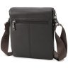 Чоловіча наплечна сумка з натуральної шкіри коричневого кольору HT Leather 78085 - 6