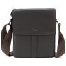 Чоловіча наплечна сумка з натуральної шкіри коричневого кольору HT Leather 78085 - 7