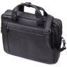 Деловой вместительный мужской портфель для ноутбука до 15" черного цвета Vintage 98185 фото №1 Деловой вместительный мужской портфель для ноутбука до 15" черного цвета Vintage 98185 modnotak фото - 1
