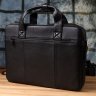 Деловой вместительный мужской портфель для ноутбука до 15" черного цвета Vintage 98185 фото №10 Деловой вместительный мужской портфель для ноутбука до 15" черного цвета Vintage 98185 modnotak фото - 10