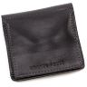 Чорний шкіряний гаманець на магнітах Grande Pelle (13063) - 3