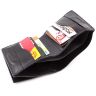 Чорний шкіряний гаманець на магнітах Grande Pelle (13063) - 6
