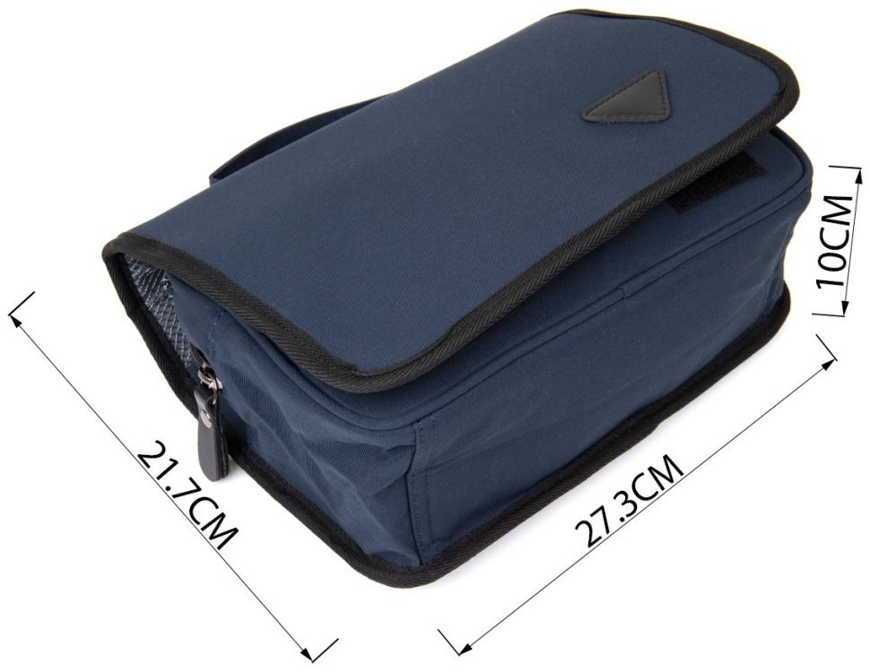 Сумка-органайзер из качественного текстиля Vintage 2420656 Темно-синяя modnotak фото №4