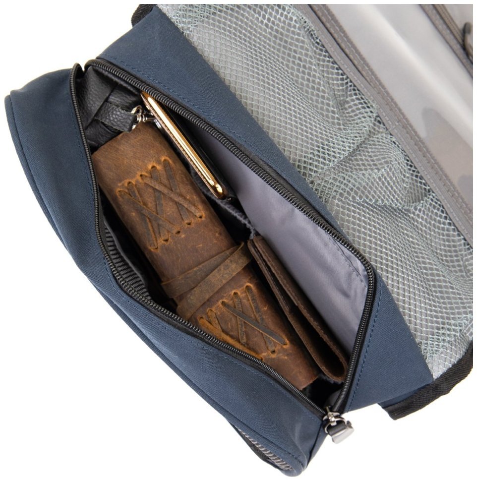 Сумка-органайзер из качественного текстиля Vintage 2420656 Темно-синяя modnotak фото №6