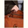 Кожаная дорожная сумка из натуральной кожи крейзи хорс светло-коричневого цвета BlankNote Harper 78885 - 9