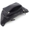 Черная мужская сумка на пояс из натуральной качественной кожи Visconti 68985 - 5