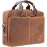 Мужская сумка для ноутбука из натуральной кожи с эффектом старения в коричневом цвете Visconti Hugo 69085 - 7