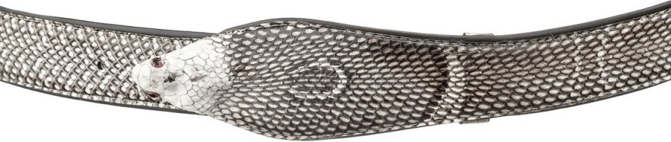 Универсальный ремень из натуральной кожи кобры SNAKE LEATHER (024-18595) modnotak фото №2