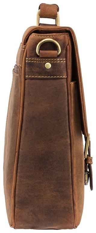 Чоловічий діловий портфель із натуральної вінтажної шкіри світло-коричневого кольору Visconti Berlin 70686