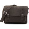 Винтажная мужская сумка мессенджер серого цвета VINTAGE STYLE (14097) - 2