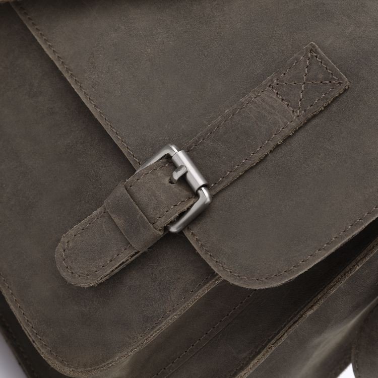 Вінтажна чоловіча сумка месенджер сірого кольору VINTAGE STYLE (14097)