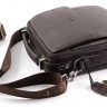 Шкіряне чоловіче містка сумка красивого коричневого кольору H.T Leather (10134) - 10