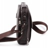 Шкіряне чоловіче містка сумка красивого коричневого кольору H.T Leather (10134) - 7