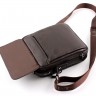 Шкіряне чоловіче містка сумка красивого коричневого кольору H.T Leather (10134) - 13