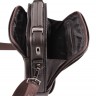 Кожаная мужская вместительная сумка красивого коричневого цвета H.T Leather (10134) - 15