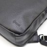 Кожаный мужской черный рюкзак из фактурной кожи на два отдела TARWA (19803) - 7