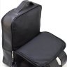 Кожаный мужской черный рюкзак из фактурной кожи на два отдела TARWA (19803) - 8