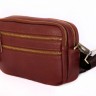 Коричнева чоловіча шкіряна сумка для особистих речей Leather Bag Collection (0-0045) - 3