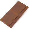 Тонкий мужской бумажник из винтажной кожи коричневого цвета Vintage (2421296) - 1