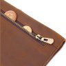 Тонкий чоловічий гаманець з vintage шкіри коричневого кольору Vintage (2421296) - 5
