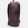 Вместительный темно-коричневый мужской рюкзак из эко-кожи Monsen (22141) - 4