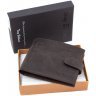 Якісне портмоне коричневого кольору з натуральної шкіри Tony Bellucci (10665) - 6