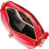 Женская красная сумка из натуральной кожи с одной лямкой Vintage (2422136) - 4