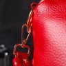 Женская красная сумка из натуральной кожи с одной лямкой Vintage (2422136) - 9
