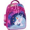 Школьный рюкзак для девочек малинового цвета с единорогом Bagland (53686) - 1