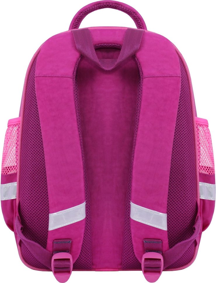 Школьный рюкзак для девочек малинового цвета с единорогом Bagland (53686)
