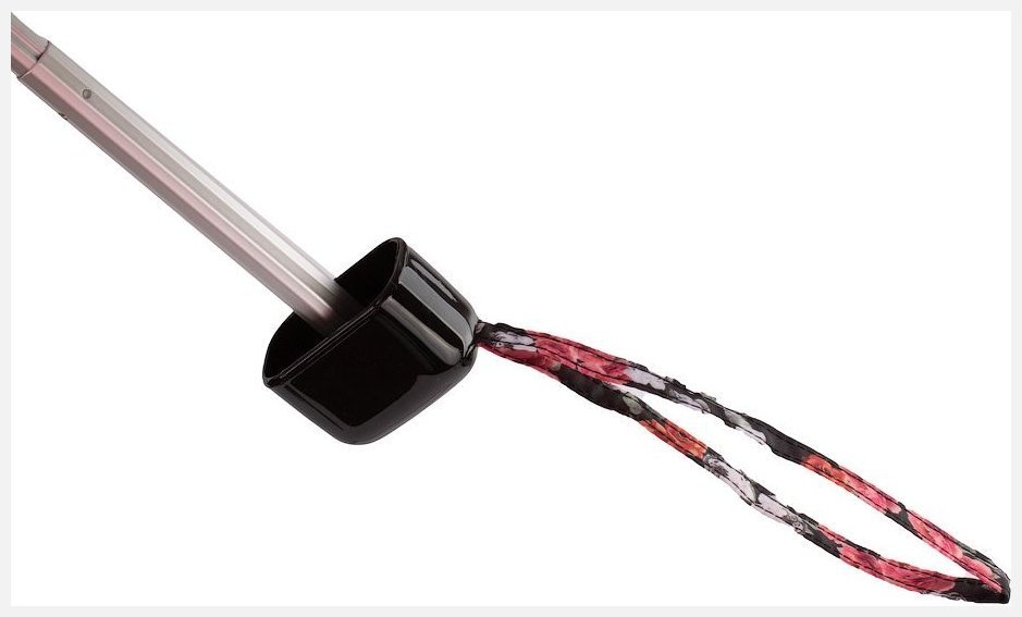 Женский мини-зонт Fulton L501 Tiny-2 Floral Cluster (механика, черный с цветочным принтом) 93986 modnotak фото №5