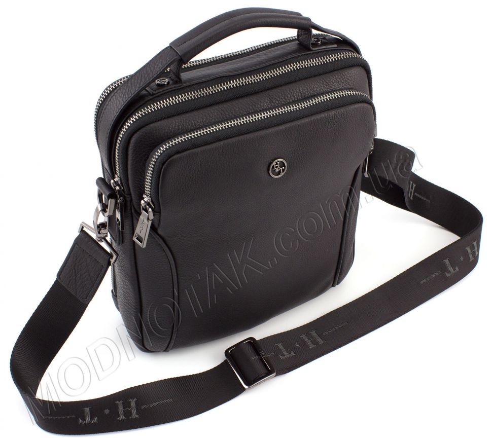 Наплечная кожаная сумка с дополнительной ручкой H.T Leather (11501)