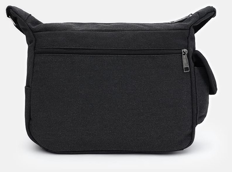 Мужская сумка мессенджер через плечо из качественного текстиля Monsen 104486 черного цвета modnotak фото №3