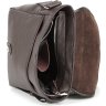 Коричневая сумка-мессенджер через плечо из добротной натуральной кожи SHVIGEL (00854) - 6
