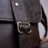 Коричневая сумка-мессенджер через плечо из добротной натуральной кожи SHVIGEL (00854) - 8