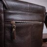 Коричневая сумка-мессенджер через плечо из добротной натуральной кожи SHVIGEL (00854) - 10